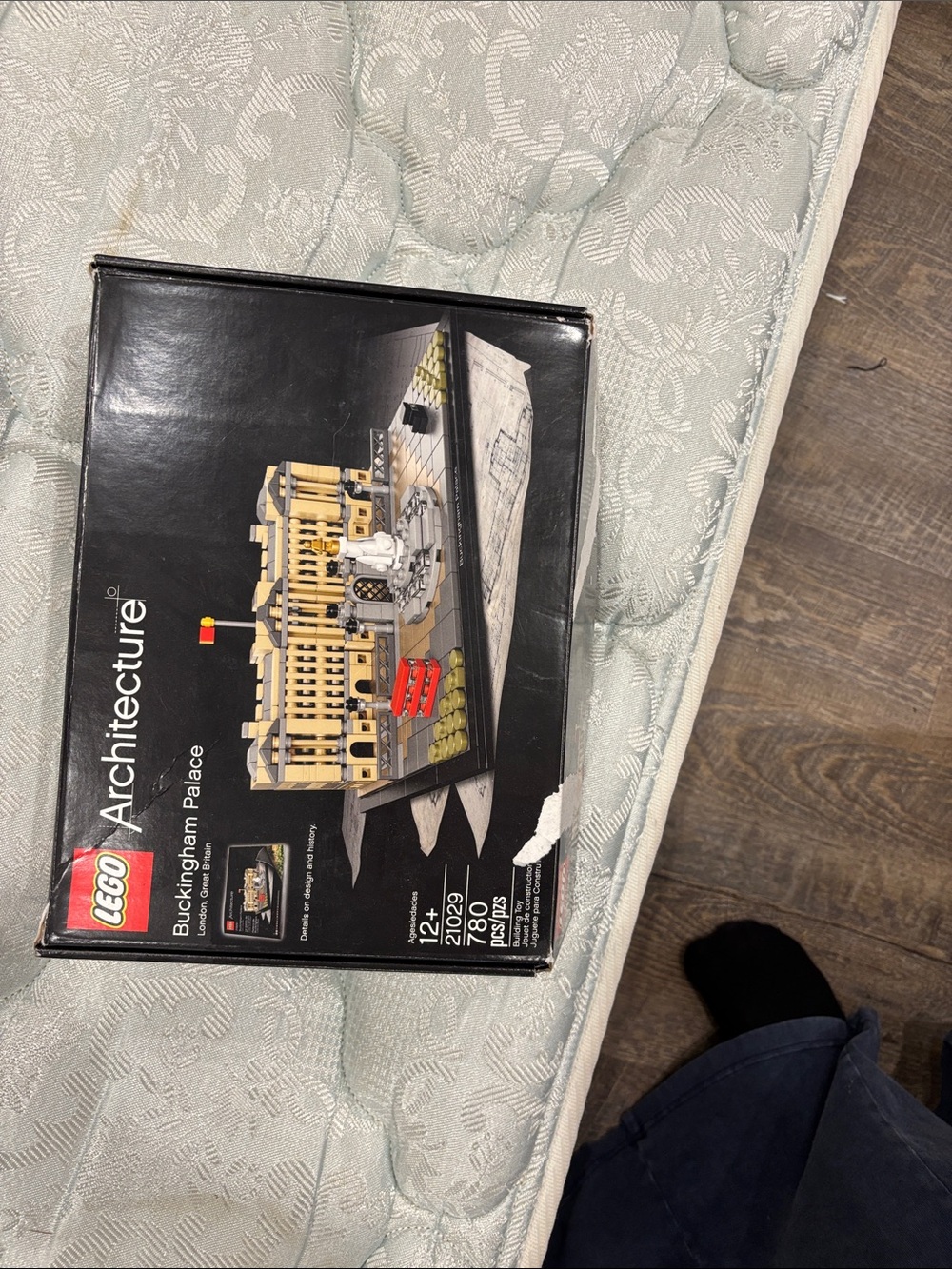 Lego Architecture Black Box with Tan and Red Model Artwork